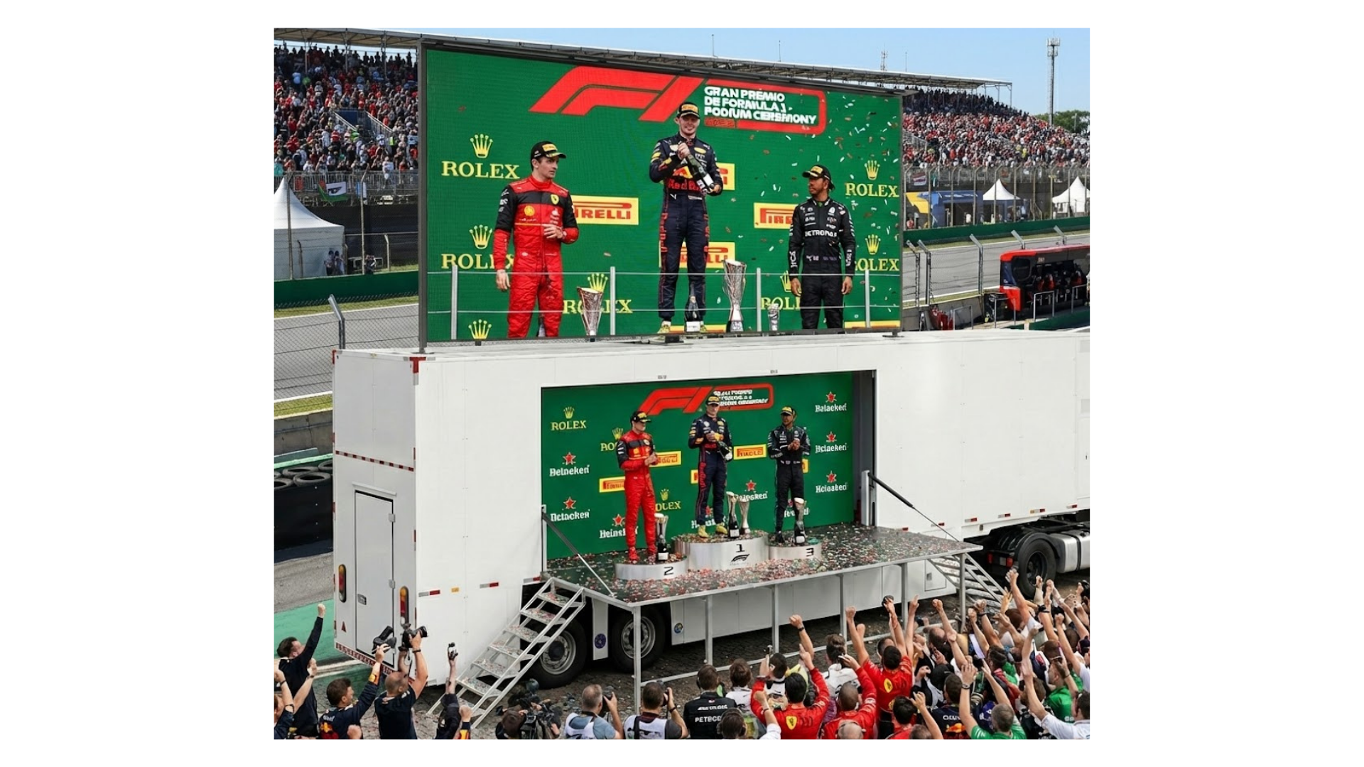 Podium com Telao