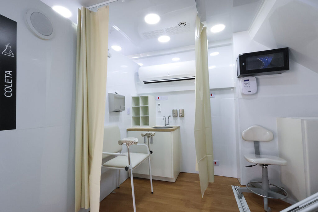 Ambiente planejado da unidade móvel