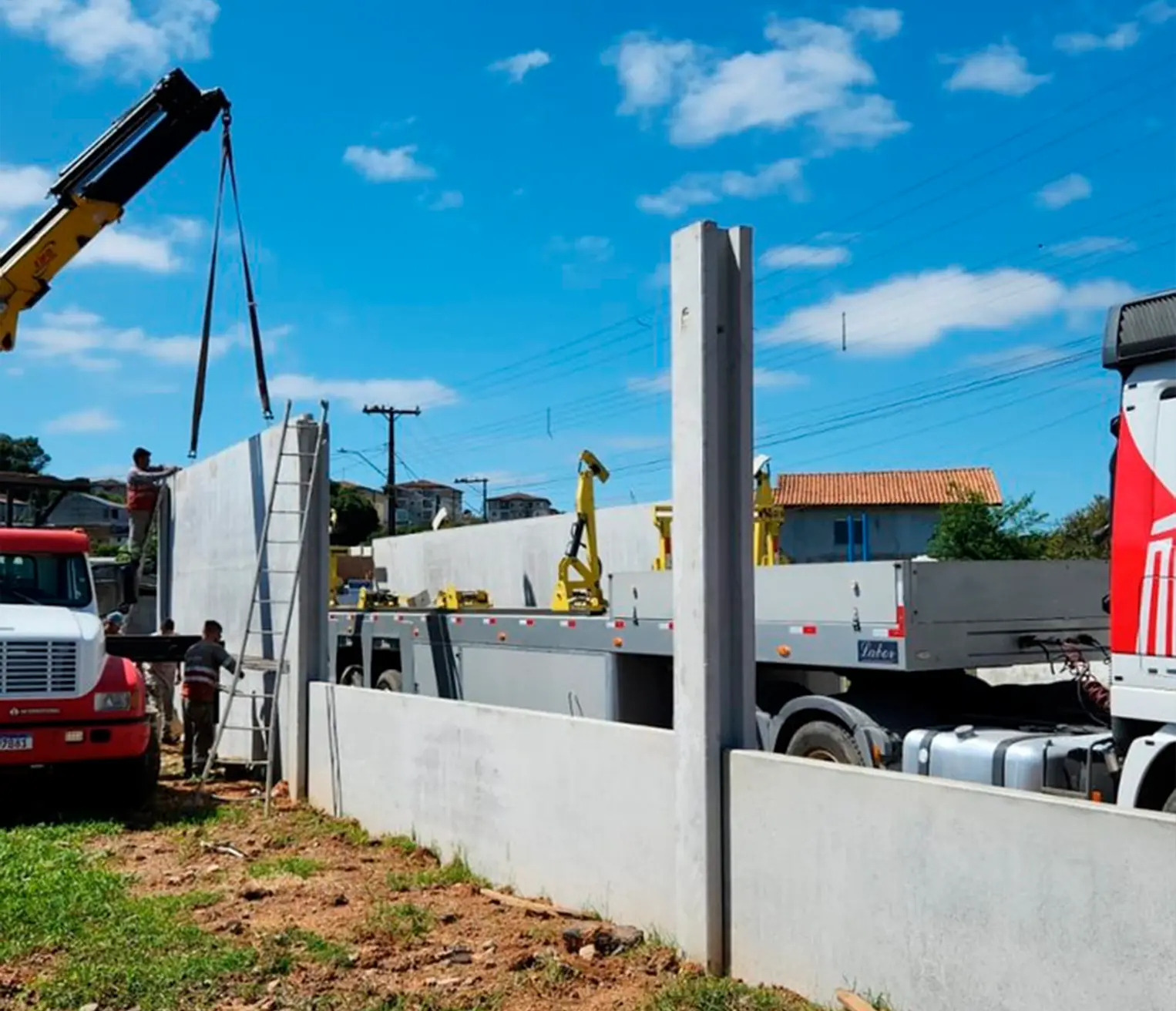 Transporte de pré-fabricados com Concrete Loader Labor